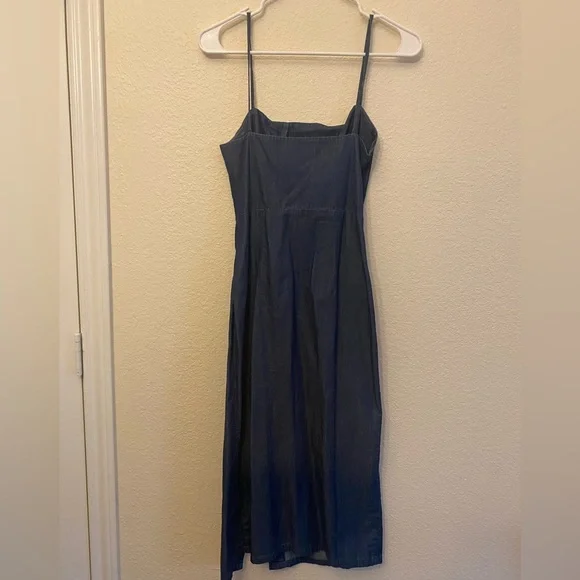 Denim Button Front Dress - Picture 3 of 3
